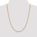 10K Gold Flat Anchor Chain 18 inch by Fine Color Jewels