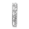 14k Gold Lab Grown Diamond Heart Chain Slide Pendant by Fine Color Jewels