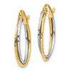 14K Gold Diamond Cut Hoops Earrings