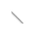1 mm Octagonal 14K White Gold Box Chain 16 inch by Fine Color Jewels