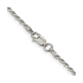Sterling Silver Diamond-cut Rope Chain by Fine Color Jewels