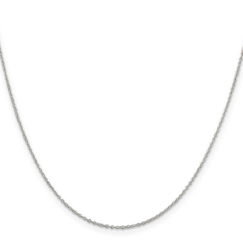 1.1 mm Sterling Silver Forzantine Cable Chain by Fine Color Jewels