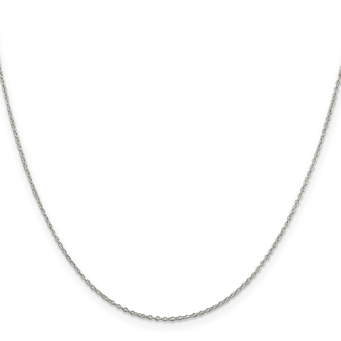 1.1 mm Sterling Silver Forzantine Cable Chain by Fine Color Jewels