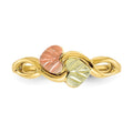 10k Gold Tri-color Heart Infinity Ring by Fine Color Jewels