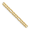 14k Yellow Gold Concave Open Chain for Men