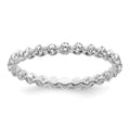 14k Gold Lab Grown Diamond Eternity Band Ring by Fine Color Jewels