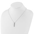 Lab Grown Diamond Hearts Drop Necklace 14K Gold by Fine Color Jewels