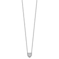 Lab Grown Diamond 14K Halo Heart Gold Necklace 1 1/5 ctw by Fine Color Jewels