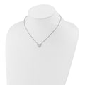 Lab Grown Diamond 14K Halo Heart Gold Necklace 1 1/5 ctw by Fine Color Jewels