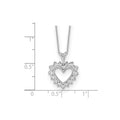 1/2 carat Lab Grown Diamond Heart Necklace by Fine Color Jewels