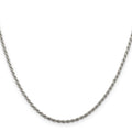 Sterling Silver Diamond-cut Rope Chain by Fine Color Jewels