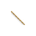0.95 mm 14K Yellow Gold Twisted Box Chain with Lobster Clasp by Fine Color Jewels