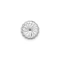 14K White Gold Round Shaped Lab Grown Diamond Stud Earrings by Fine Color Jewels