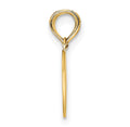 10K Gold Break apart Reversible Mizpah Heart Pendant by Fine Color Jewels