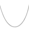 10k White Gold 1 mm Box Chain 16 inch