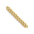 20 inch Miami Cuban Unisex Chain Necklace 14k Gold by Fine Color Jewels