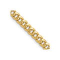 14k Gold Miami Cuban Chain Necklace 22 inch by Fine Color Jewels