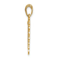 14k Gold Reversible MIZPAH Breakable Heart Pendant by Fine Color Jewels