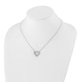 Lab Grown Diamond Open Heart Necklace Gold 1ctw by Fine Color Jewels
