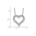Lab Grown Diamond Open Heart Necklace Gold 1ctw by Fine Color Jewels