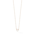 Lab Grown Diamond Open Heart Necklace 1/5 ctw by Fine Color Jewels