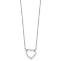 Diamond Heart Pendant Necklaces 1/5 ctw by Fine Color Jewels
