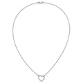 Diamond Heart Pendant Necklaces 1/5 ctw by Fine Color Jewels
