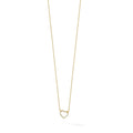 Lab Grown Diamond Open Heart Necklace 1/5 ctw by Fine Color Jewels