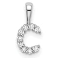 Natural Diamond Initial Pave Pendants by Fine Color Jewels