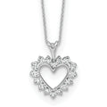 1/2 carat Lab Grown Diamond Heart Necklace by Fine Color Jewels