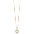 1/2 carat Lab Grown Diamond Heart Necklace by Fine Color Jewels