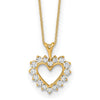 1/2 carat Lab Grown Diamond Heart Necklace