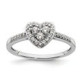 0.26 Ct 10k White Gold Lab Grown Diamond Cluster Halo Pave Engagement Ring by Fine Color Jewels