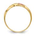 10k Gold Tri-color Heart Infinity Ring by Fine Color Jewels