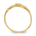 10K Gold Claddagh Unisex Ring by Fine Color Jewels