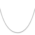 1 mm Solid Gold Box Chain 18 inch by Fine Color Jewels