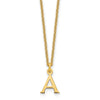10K God Letters Initial Necklaces