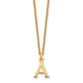 10K God Letters Initial Necklaces by Fine Color Jewels