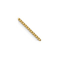 14K Yellow Gold 1.1 mm Franco Chain by Fine Color Jewels