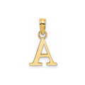 14k Gold Block Initial Letter Pendants by Fine Color Jewels
