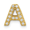 Natural Diamond Initial Charm Pendant by Fine Color Jewels