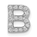 Natural Diamond Initial Charm Pendant by Fine Color Jewels