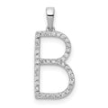 14k Gold Diamond Initial Pendant by Fine Color Jewels