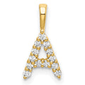 Natural Diamond Initial Pave Pendants by Fine Color Jewels
