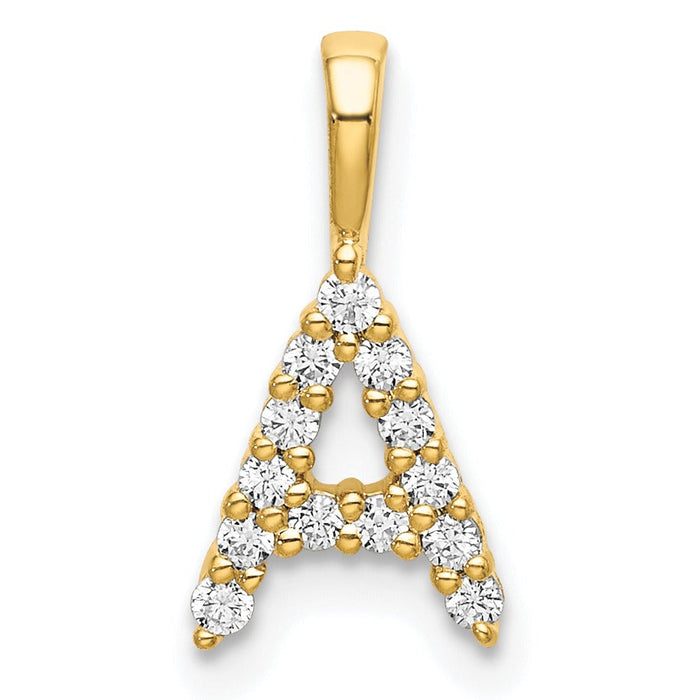 Natural Diamond Initial Pave Pendants by Fine Color Jewels