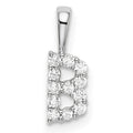 Natural Diamond Initial Pave Pendants by Fine Color Jewels