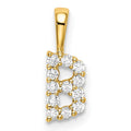 Natural Diamond Initial Pave Pendants by Fine Color Jewels