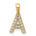 Natural Diamond Initials Bail Pendants by Fine Color Jewels