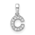 Natural Diamond Initials Bail Pendants by Fine Color Jewels