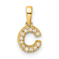Natural Diamond Initials Bail Pendants by Fine Color Jewels